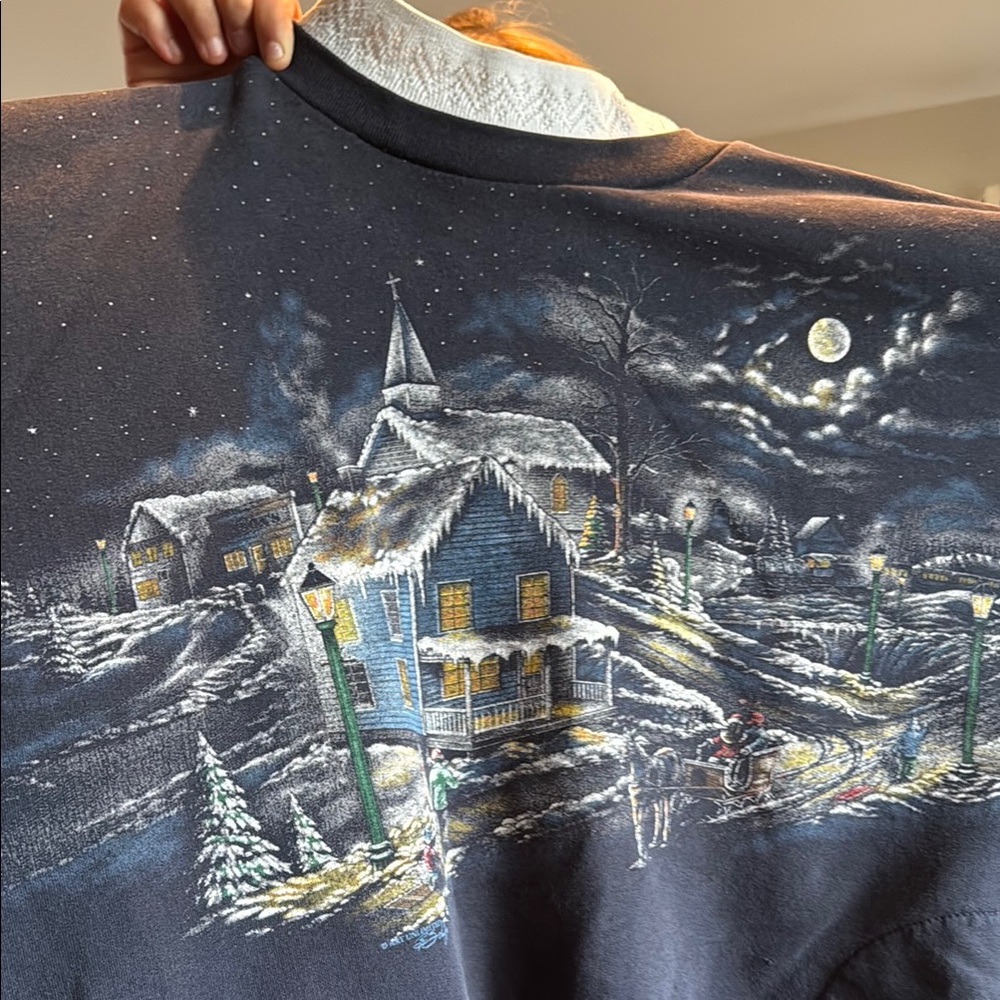 Winter Scene Graphic Sweatshirt